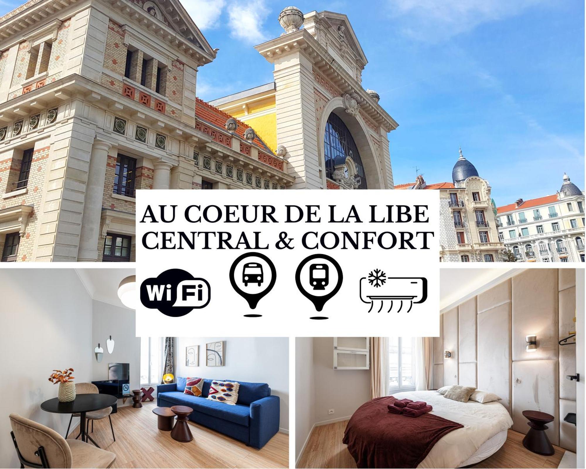 Au Coeur De La Libe - Ac - Central - Pres Tram Et Supermarches - Lit Xxl Niza Exterior foto
